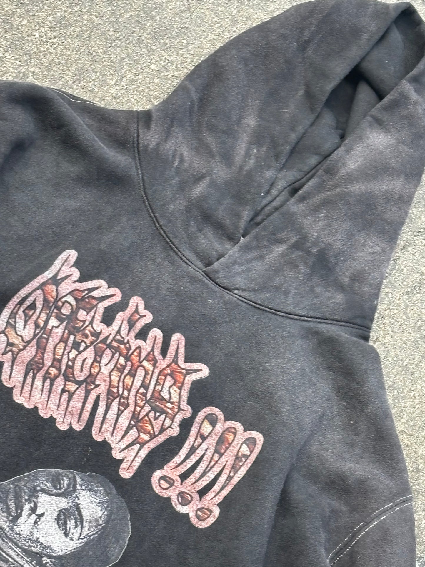 black metal anthracite hoodie